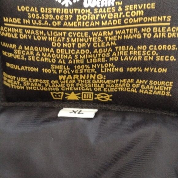 POLAR WEAR SNOW WOMEN'S black  JACKET XL - Picture 6 of 6